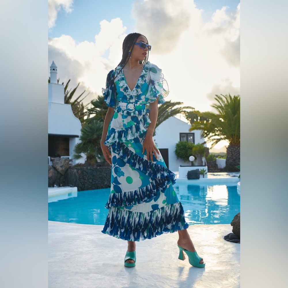 Celia B Zafiro Dress in Blue